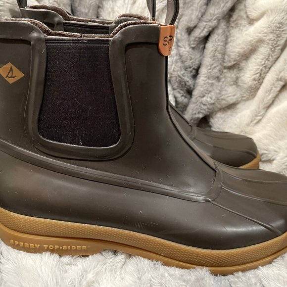 Sperry Men's Cold Bay Chelsea Boot - Sz 8.5 Brown/Gum NWOT - Picture 2 of 10